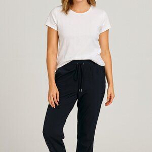 Athleta City Jogger Pants Size 4 Black Drawstring Activewear Comfort Workout